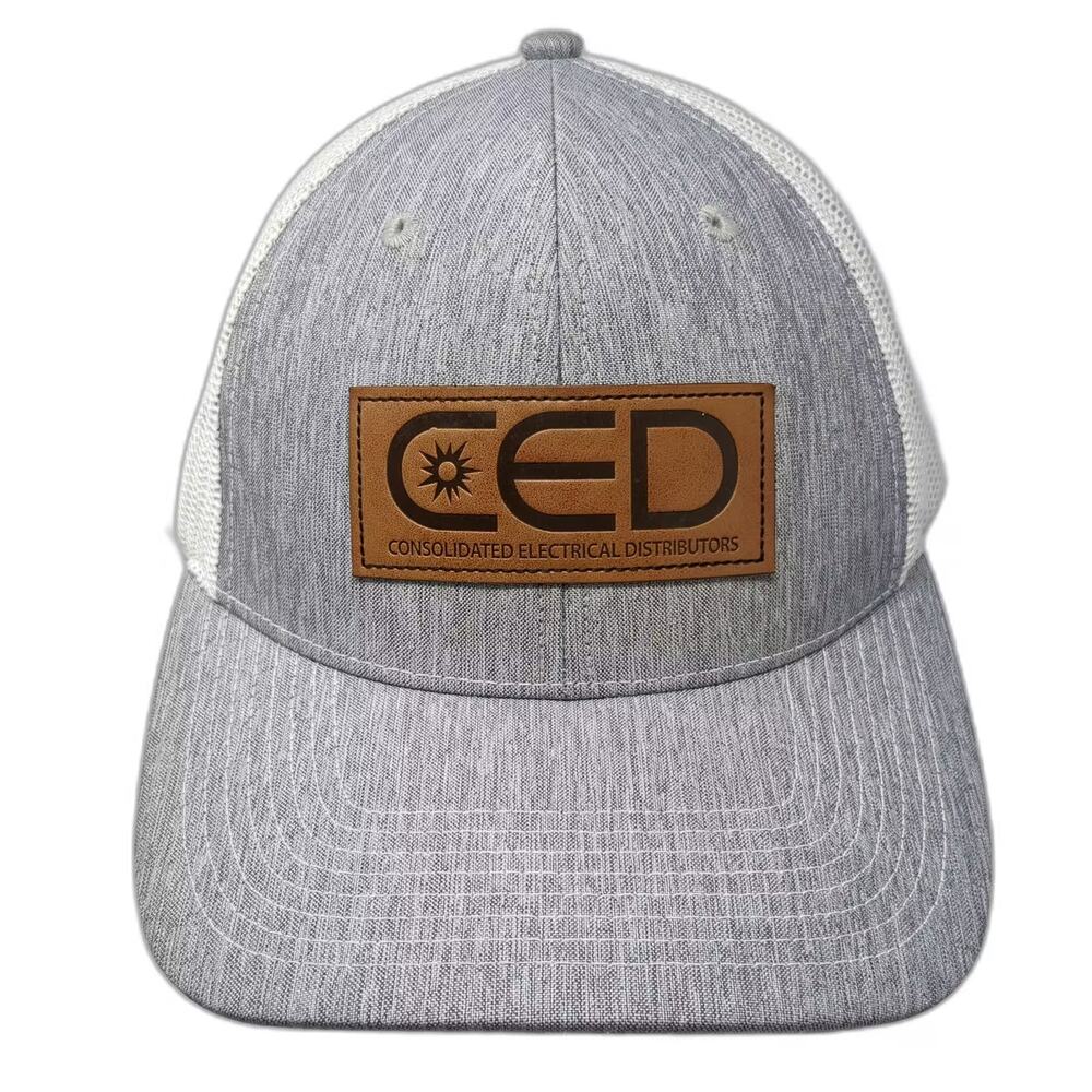 BMP Trucker Hat Gray White OS Snapback CED Consolidated Electrical Distributors